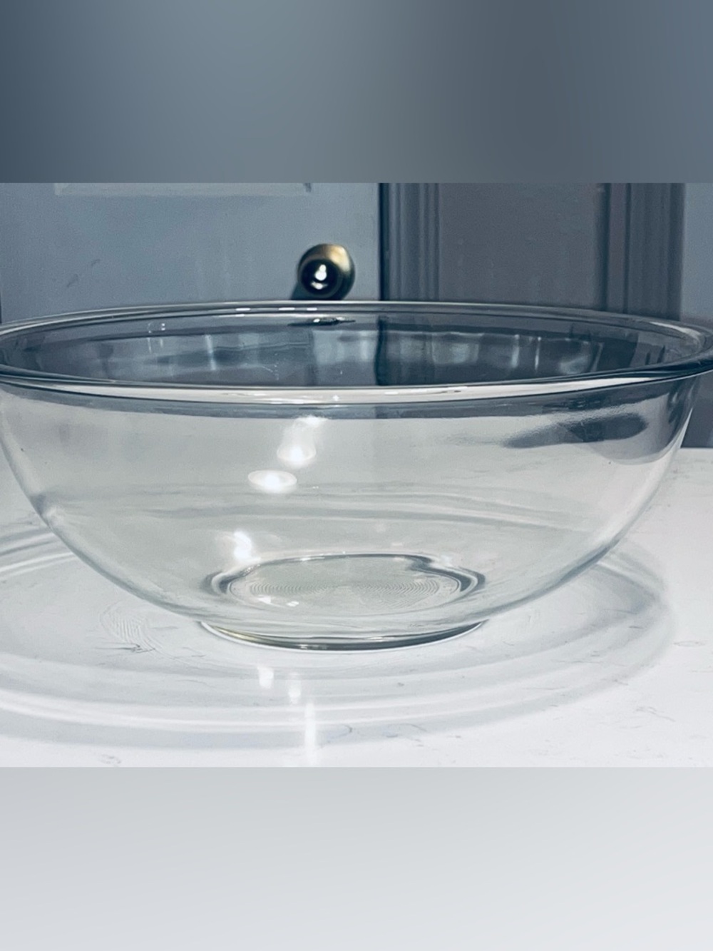 Vintage PYREX #326 Large Clear Mixing Bowl 4 Quart, Made in USA